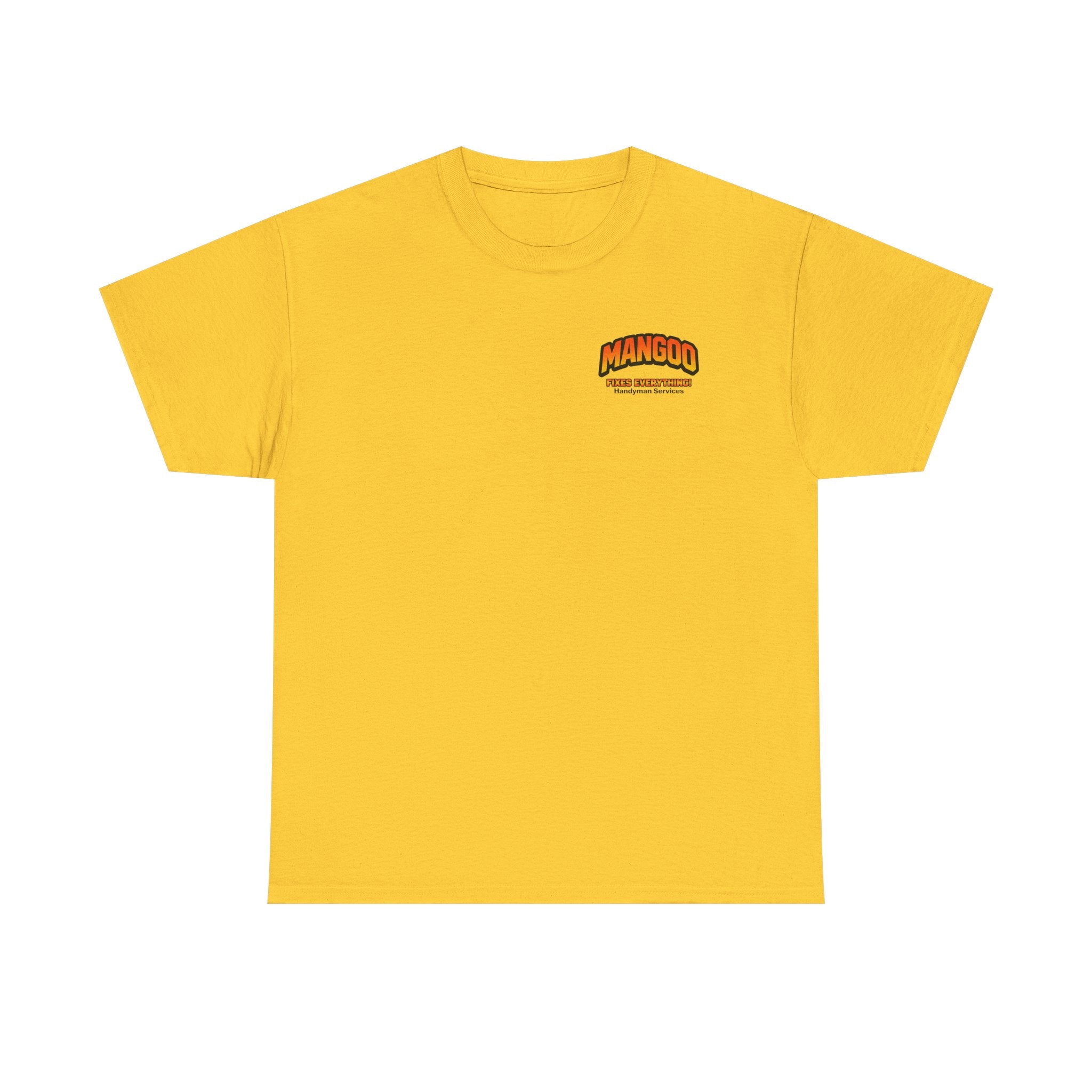 Mangoo Fixes Everything T-Shirt | Vintage Handyman Cartoon Tee
