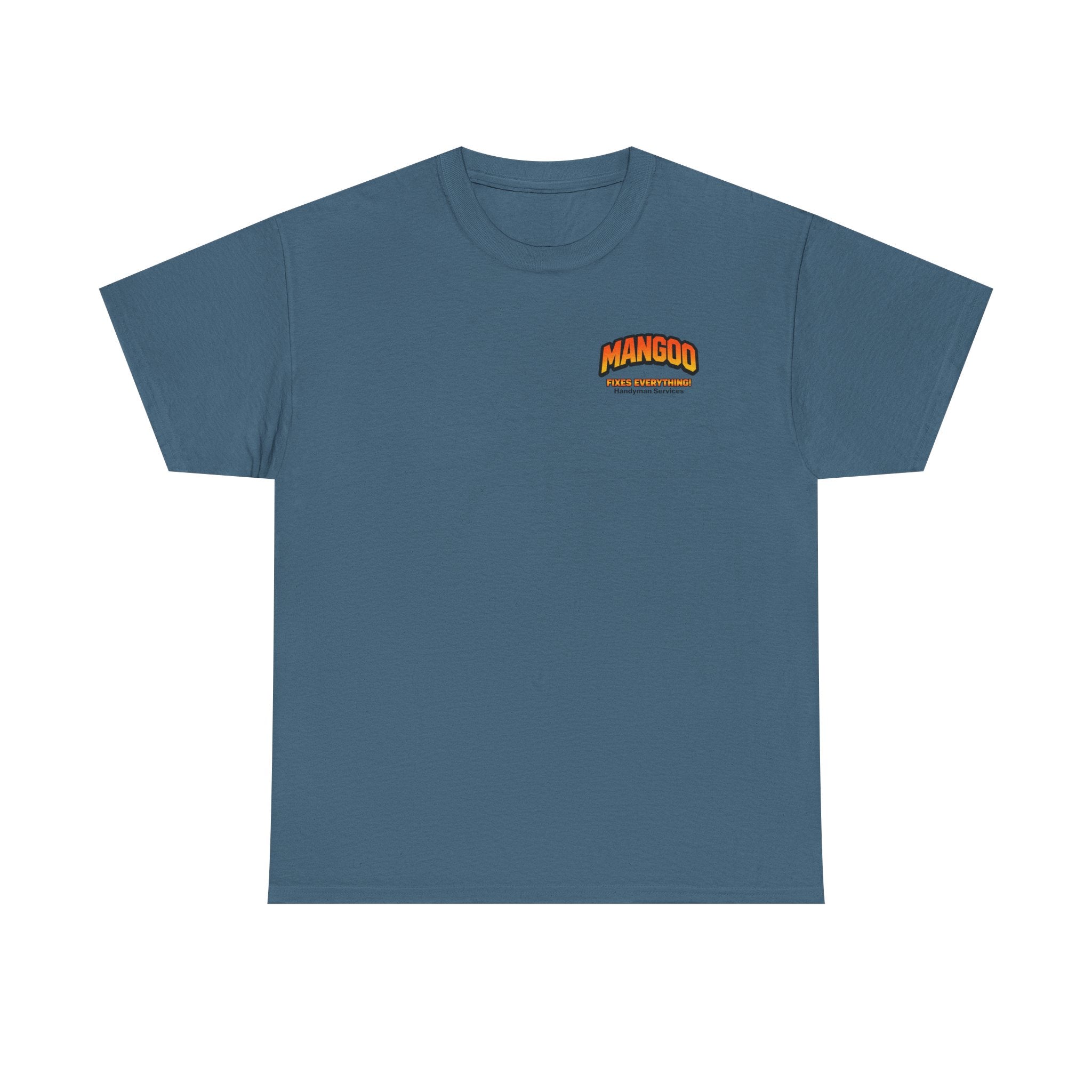Mangoo Fixes Everything T-Shirt | Vintage Handyman Cartoon Tee