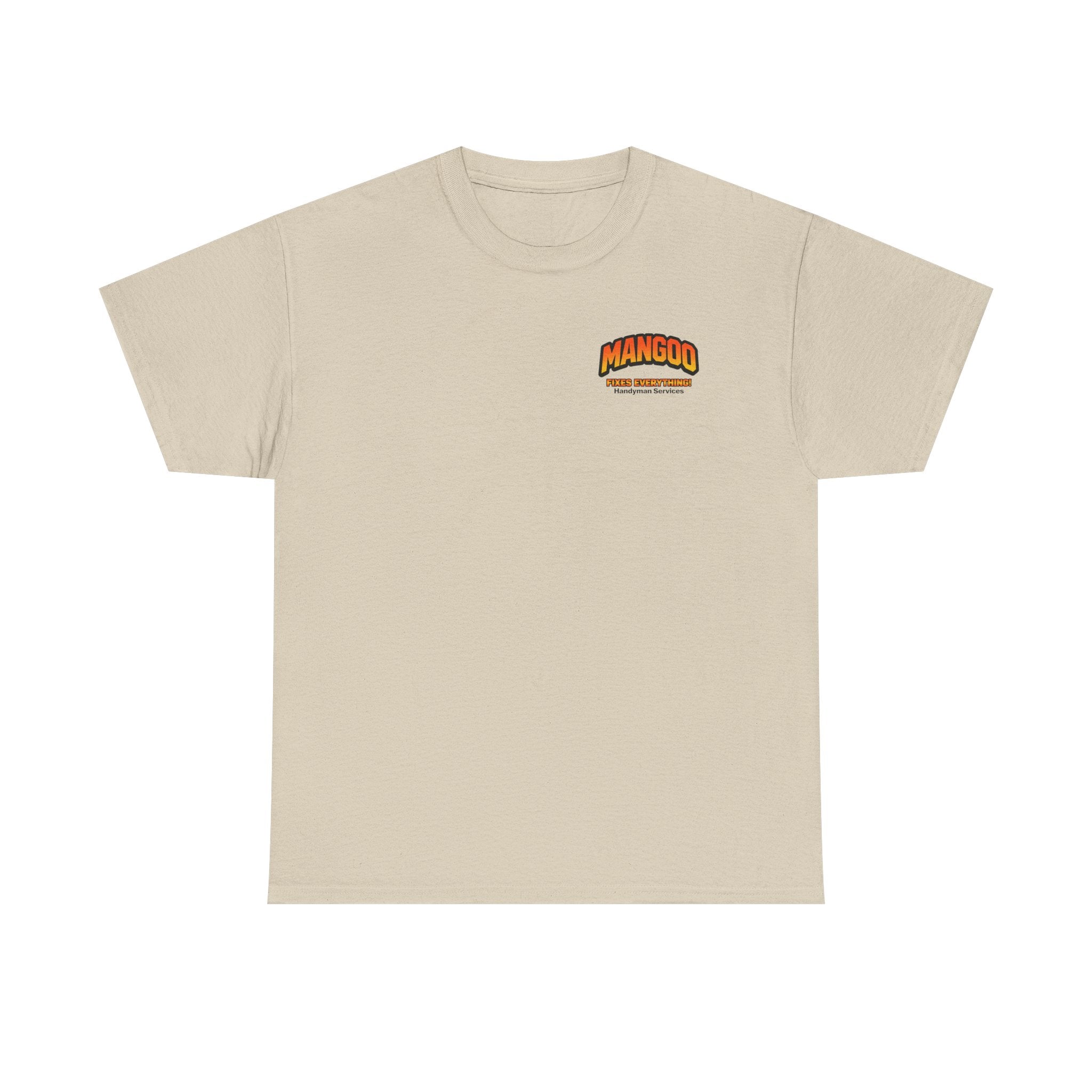 Mangoo Fixes Everything T-Shirt | Vintage Handyman Cartoon Tee