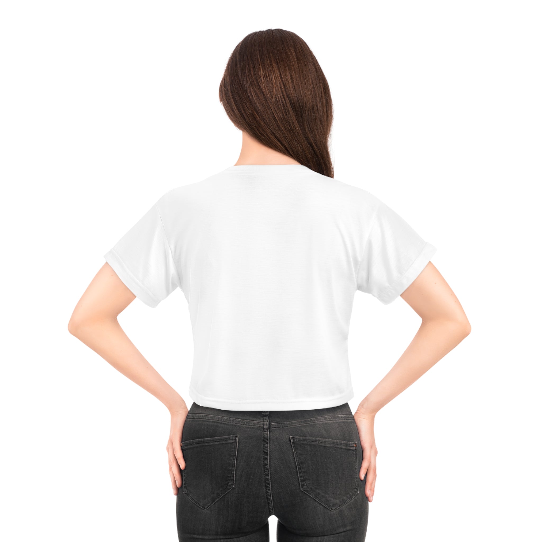Handyman Crop Tee - "Mangoo Fixes Everything" Logo