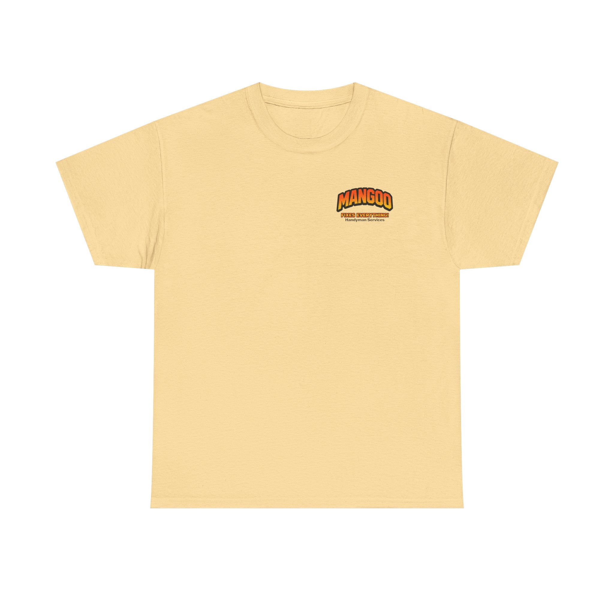 Mangoo Fixes Everything T-Shirt | Vintage Handyman Cartoon Tee