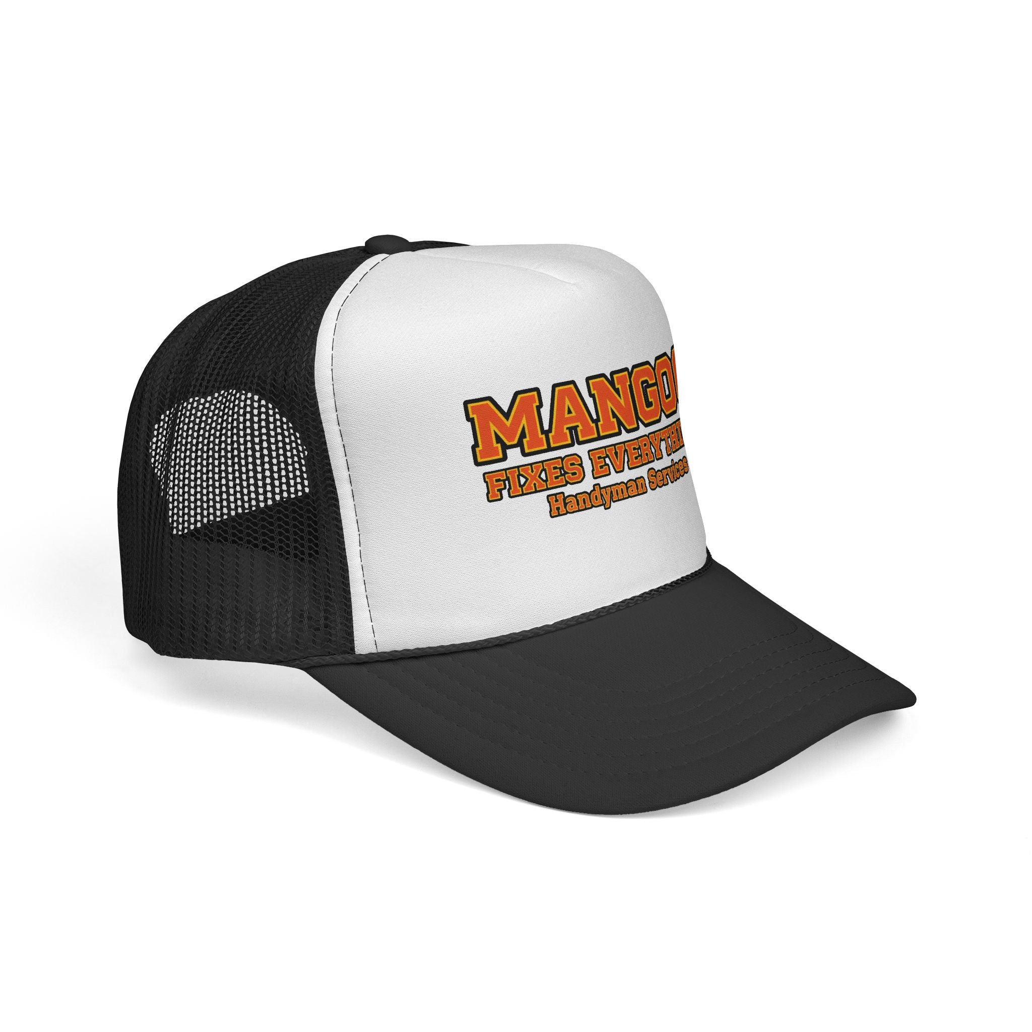 MANGOO Fixes Everything Trucker Cap — Handyman Service Mesh Back Hat