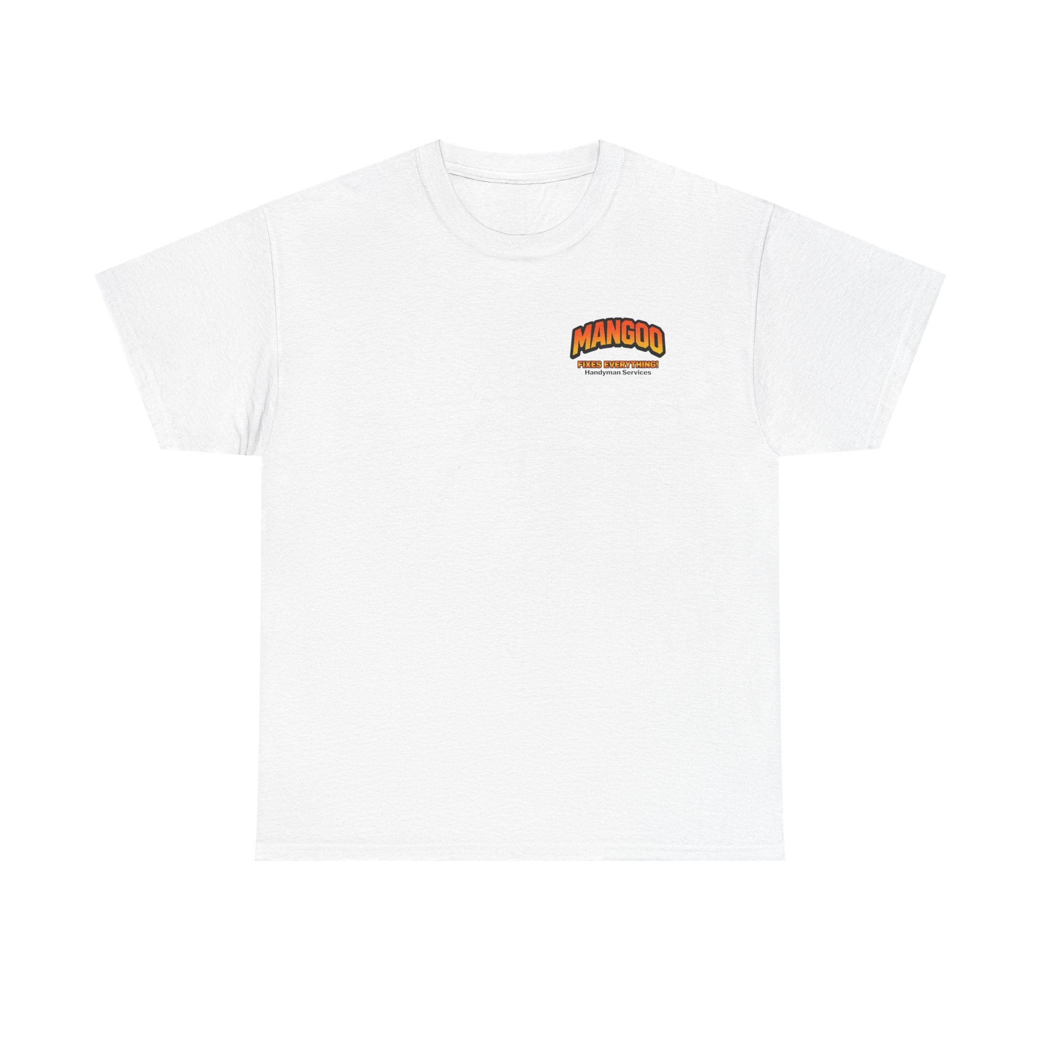 Mangoo Fixes Everything T-Shirt | Vintage Handyman Cartoon Tee