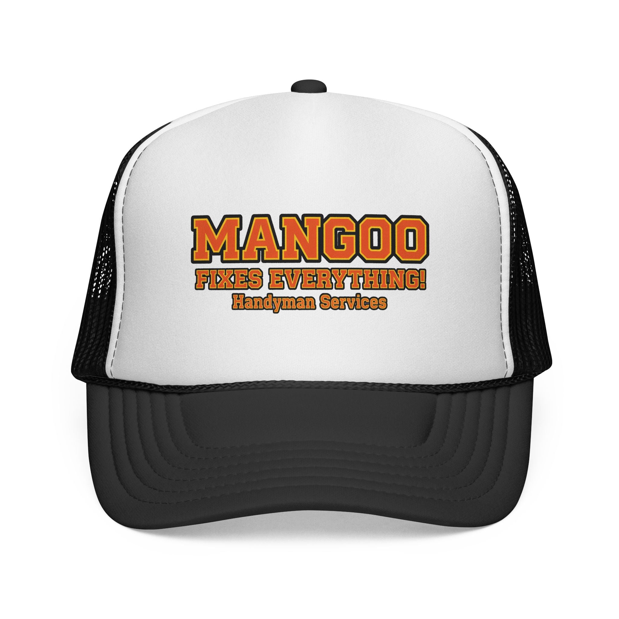MANGOO Fixes Everything Trucker Cap — Handyman Service Mesh Back Hat