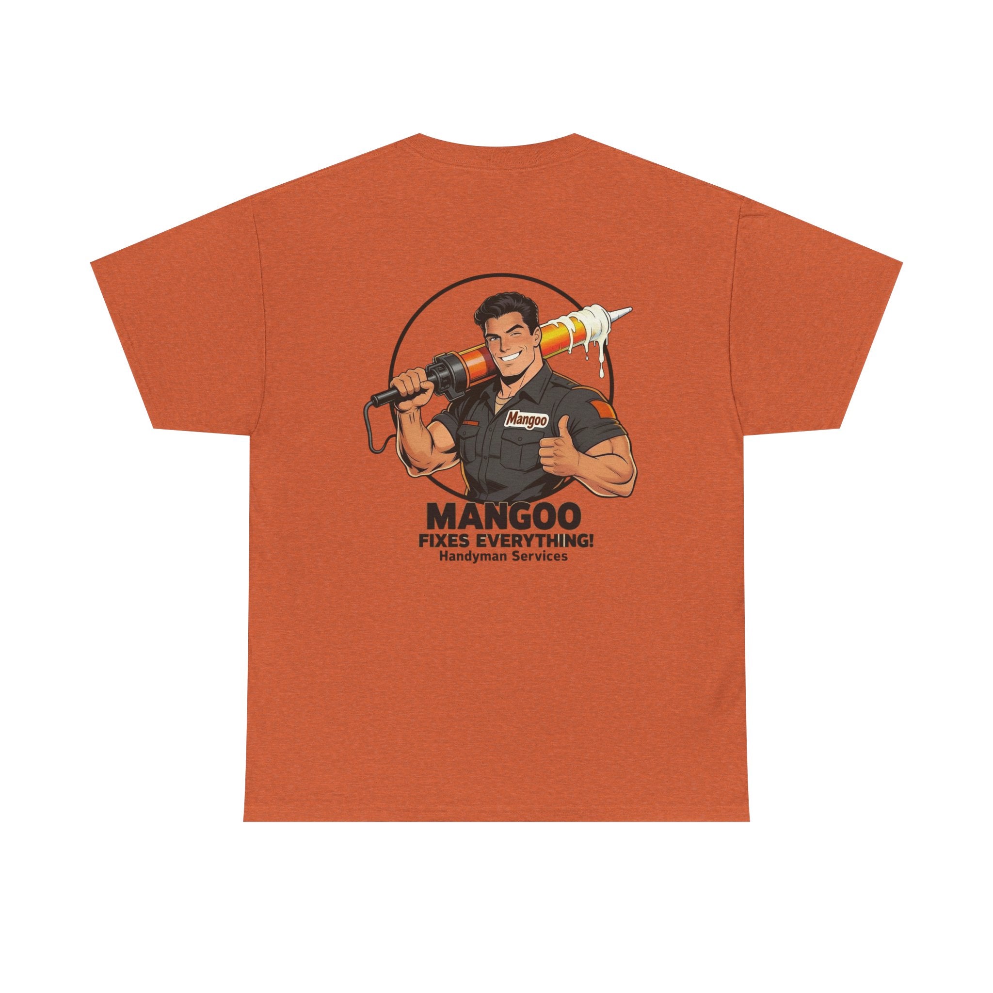 Mangoo Fixes Everything T-Shirt | Vintage Handyman Cartoon Tee