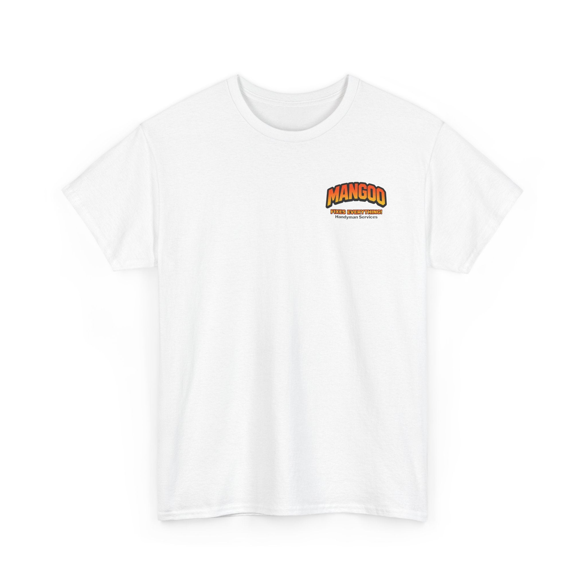 Mangoo Fixes Everything T-Shirt | Vintage Handyman Cartoon Tee